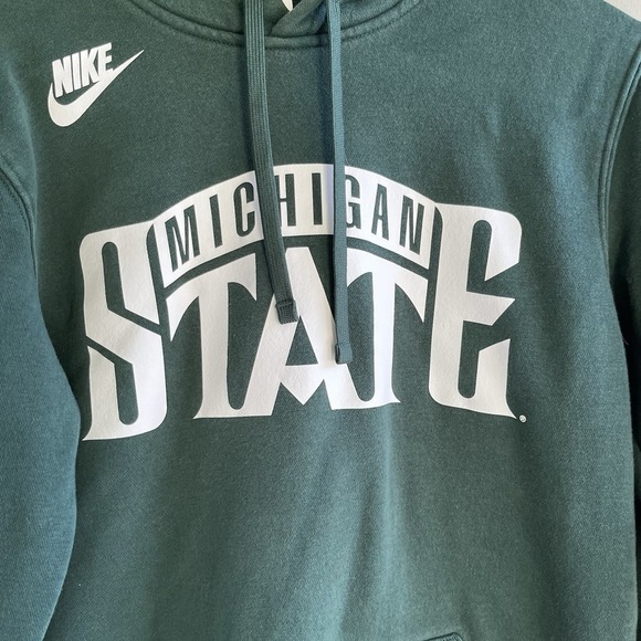 Michigan State Spartans Hoodie Mens Small Basketball Nike Pullover Sweatshirt - Picture 2 of 7